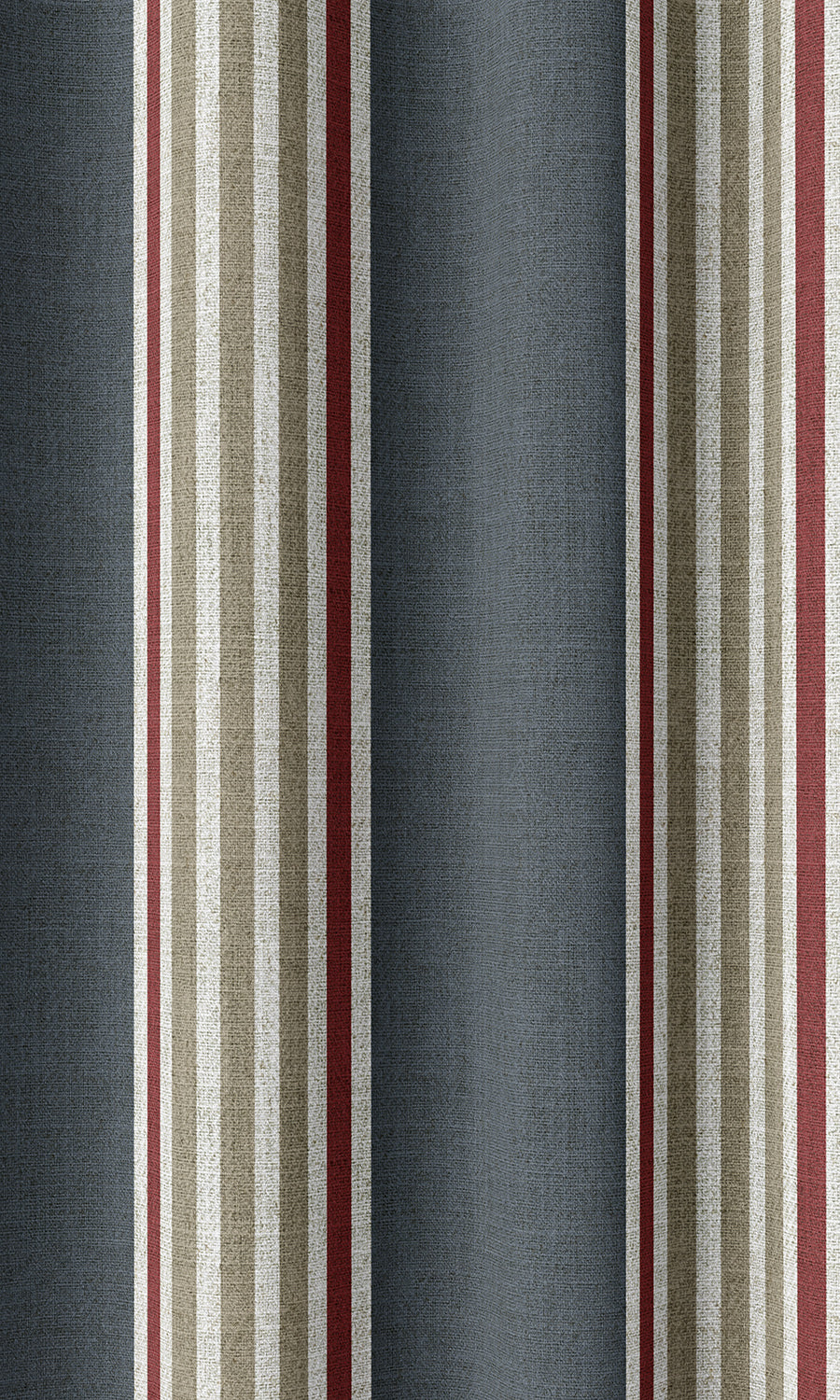 Modern Geometric Print Home Décor Fabric By the Metre (Grey/ Red)