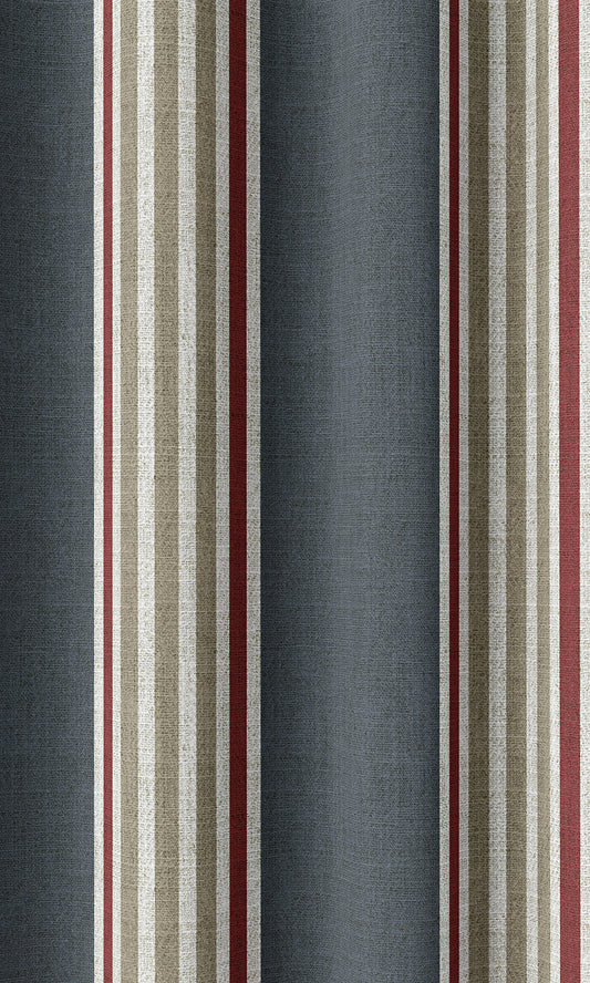 Modern Geometric Print Blinds (Grey/ Red)