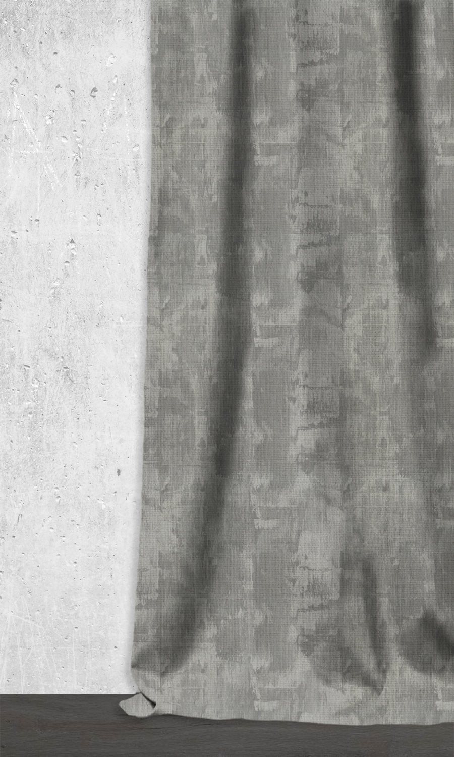 Striped Window Treatments Fabric By the Metre (Dove Grey/ Slate)