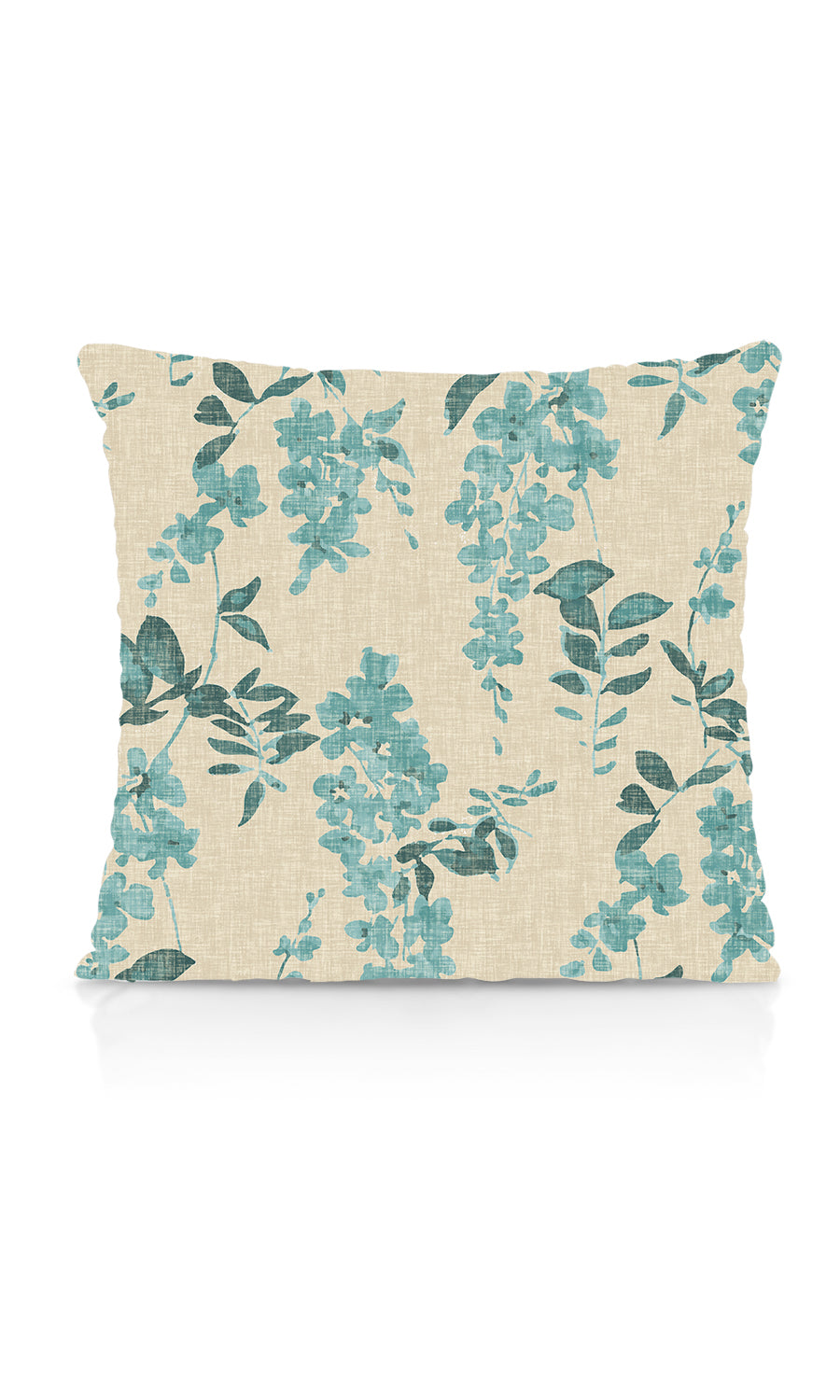 Floral Dimout Fabric Material By the Yard (Blue/ Grey)