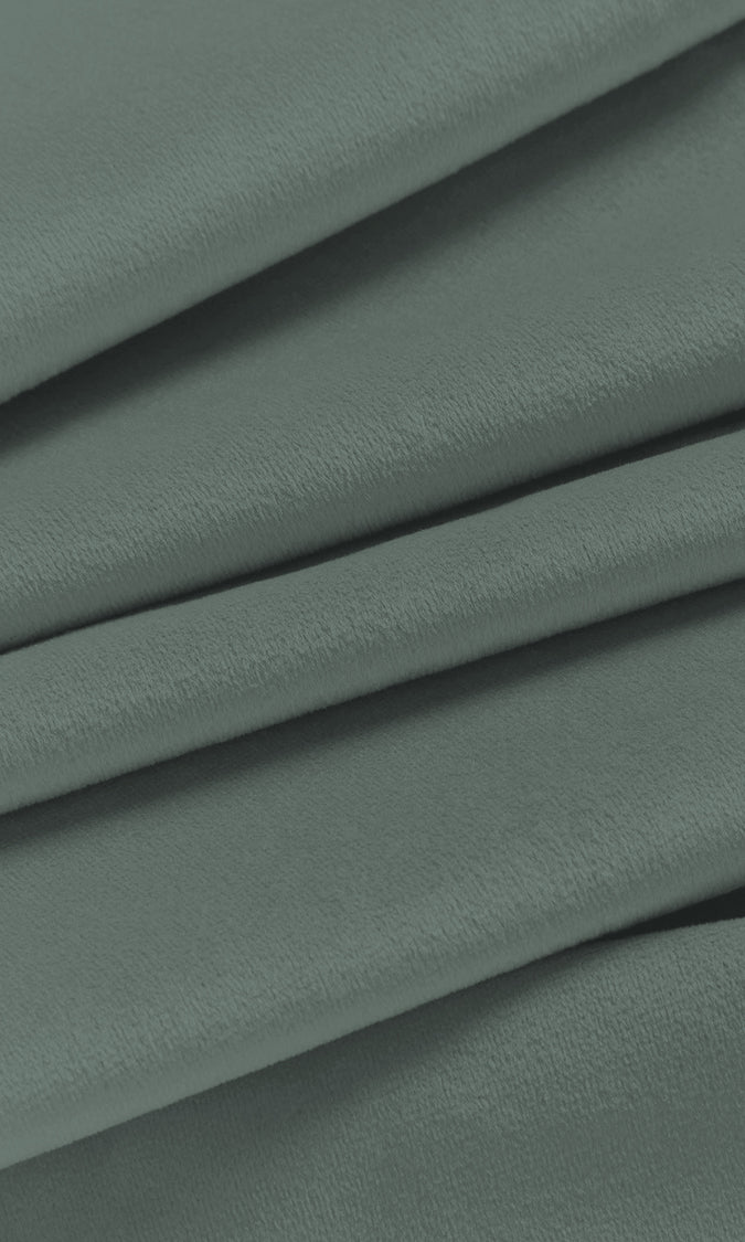 Velvet Home Décor Fabric By the Yard (Stone Blue)