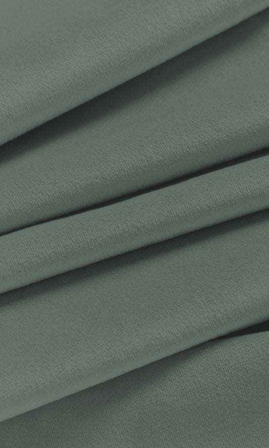 Velvet Home Décor Fabric By the Yard (Stone Blue)
