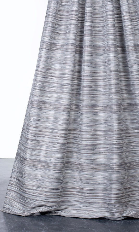 Textured Home Décor Fabric By the Yard (Charcoal Gray/ Black)