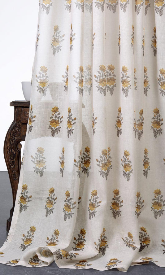 Velvet Roman Blinds (Navy Blue and Gold)