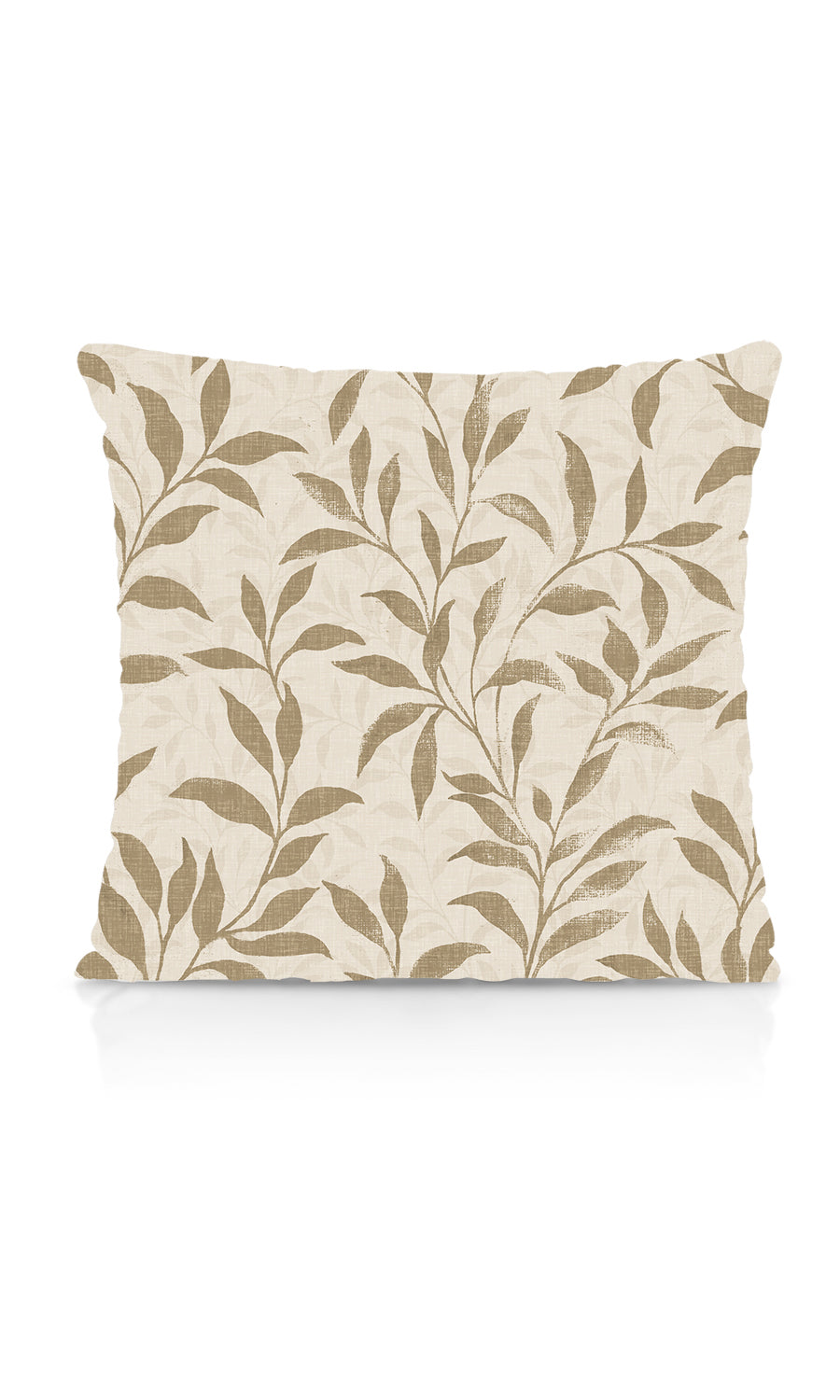 Dimout Floral Fabric Material By the Yard (Eggshell White/ Brown)