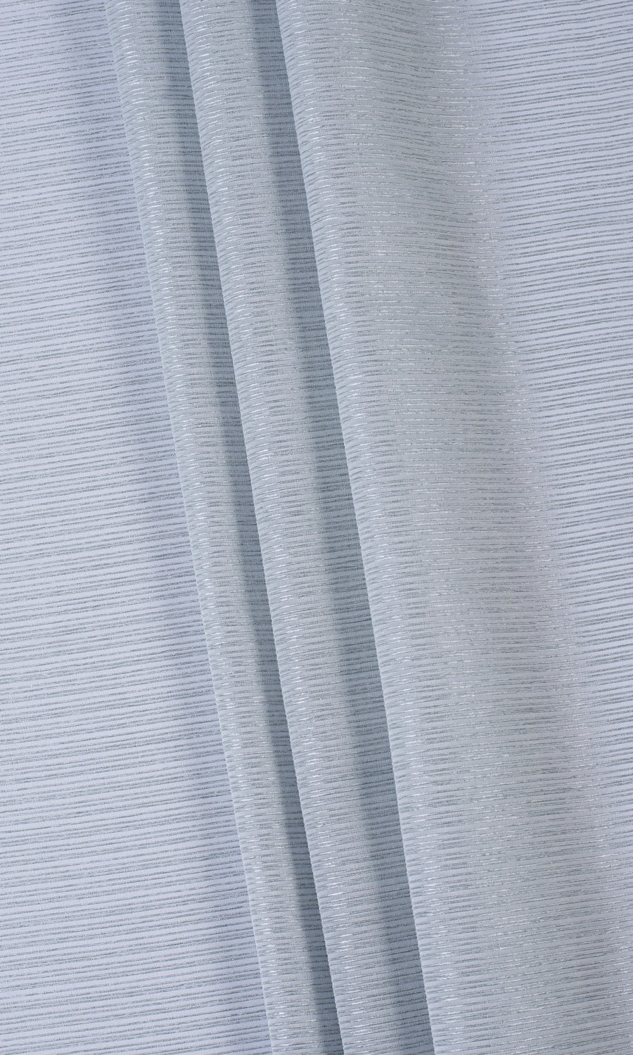 Striped Sheer Fabric Material By the Yard (Periwinkle Gray)