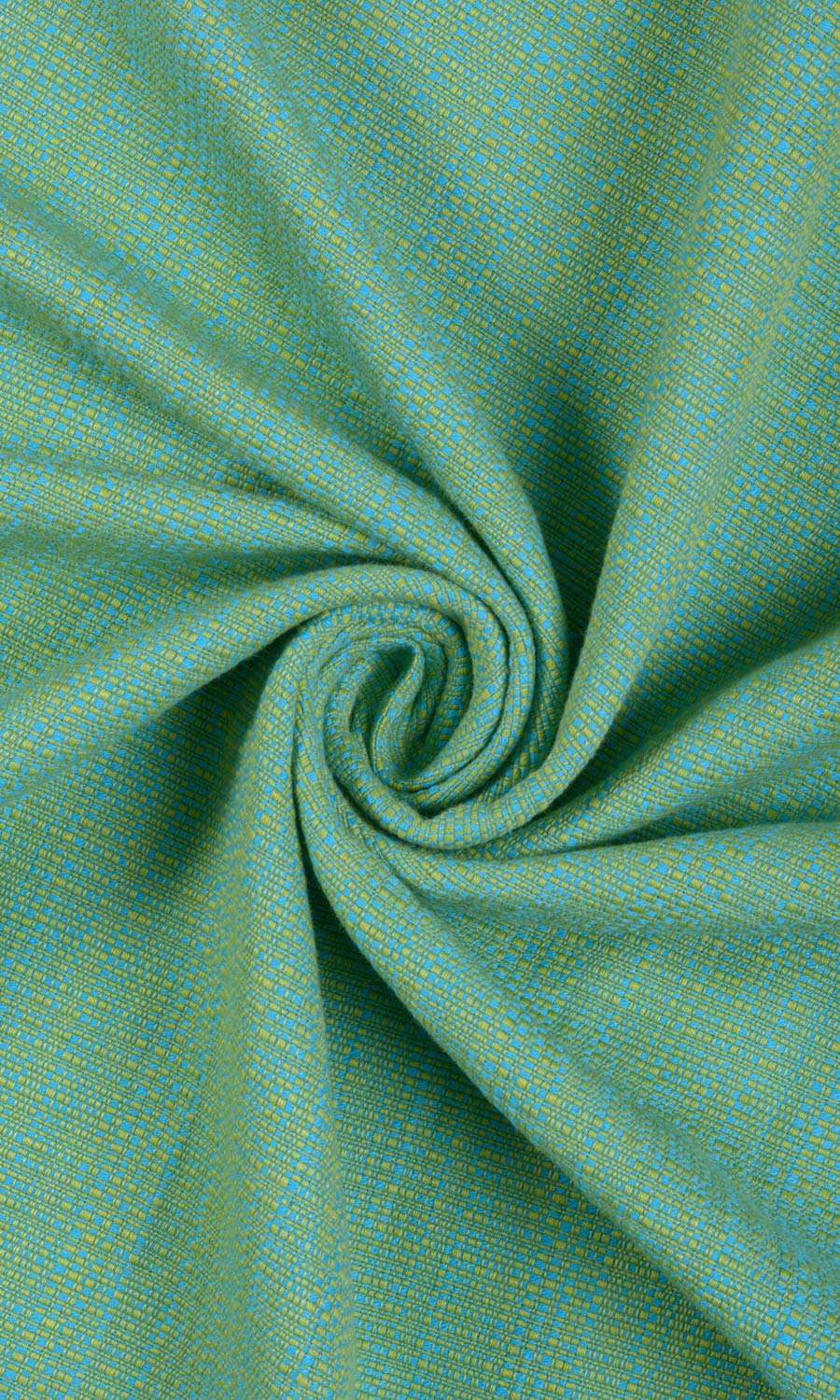 Cotton Fabric Material By the Yard (Green-Blue)