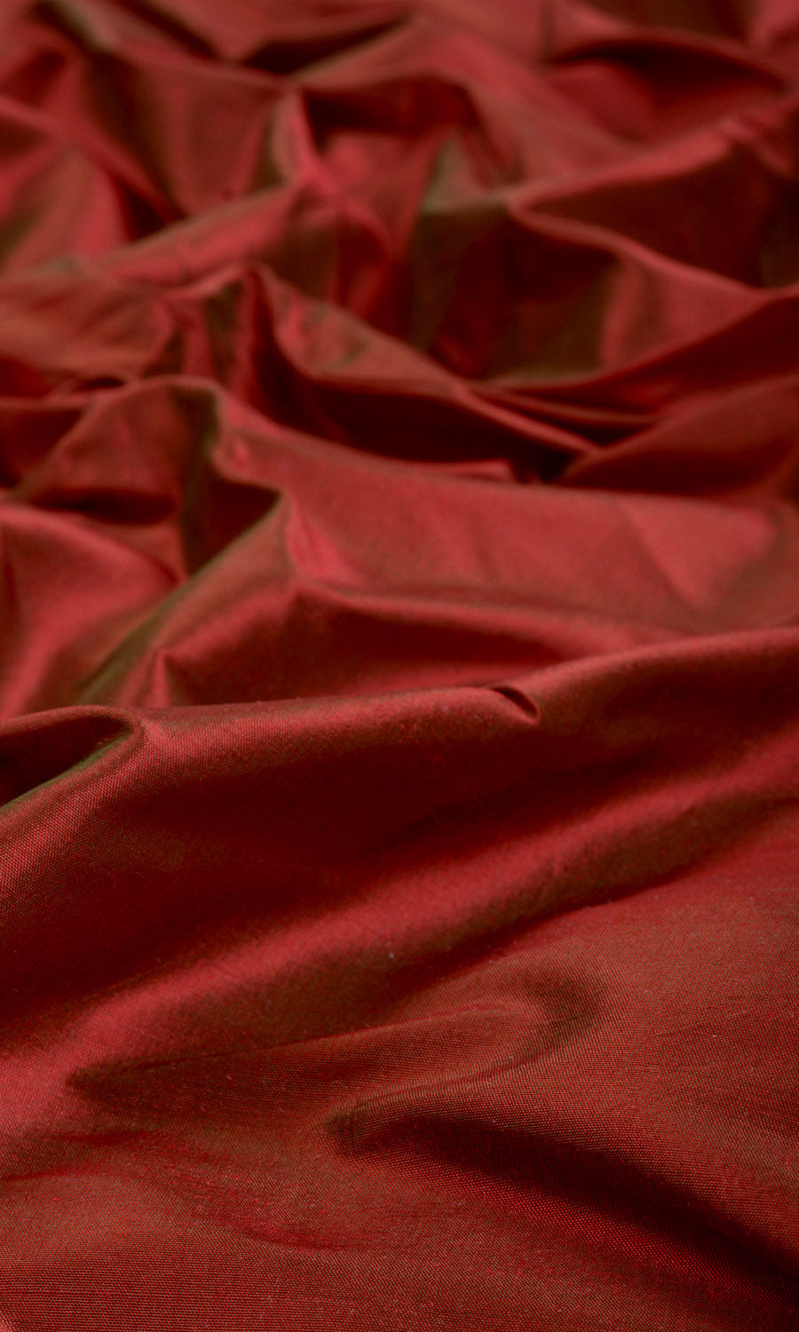 Shantung Silk Fabric Material By the Yard (Copper Red)