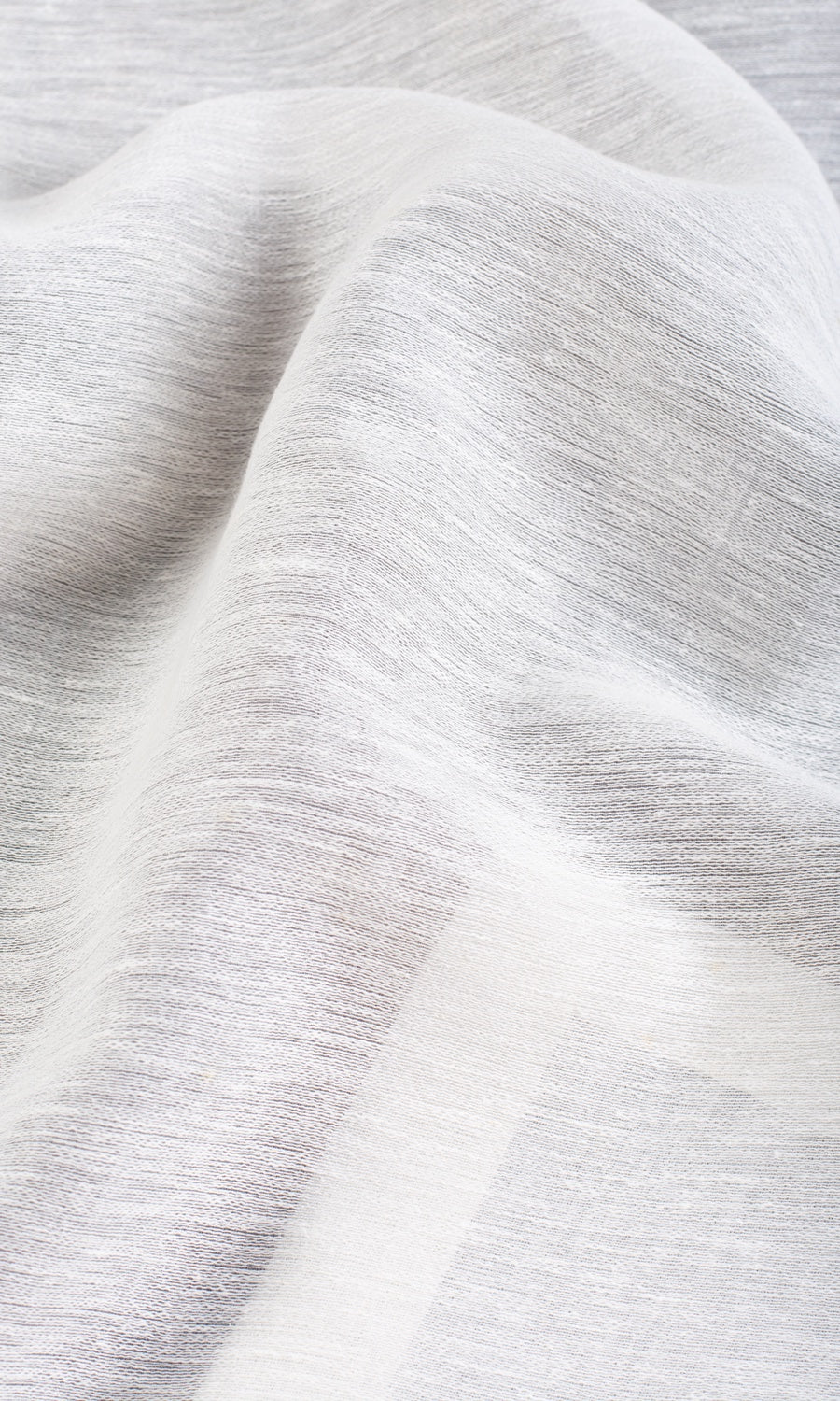 Plain Semi-Sheer Fabric By the Yard for Curtains & Drapes (White)