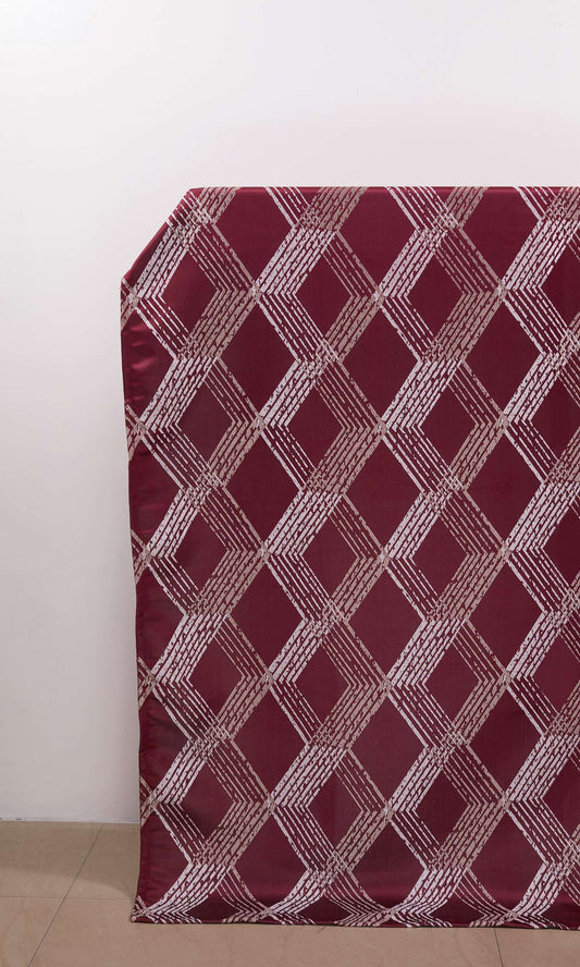 Geometric Patterned  Roman Shades (Red)