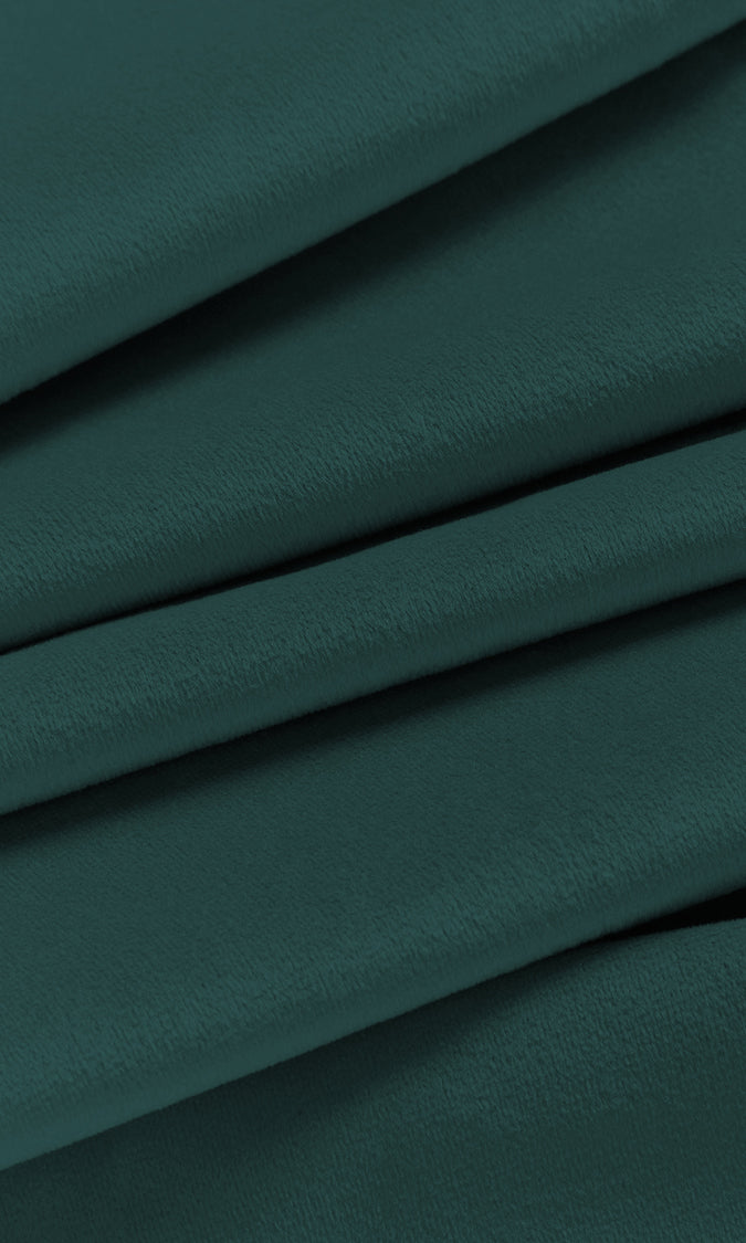 Velvet Home Décor Fabric By the Yard (Teal Blue)