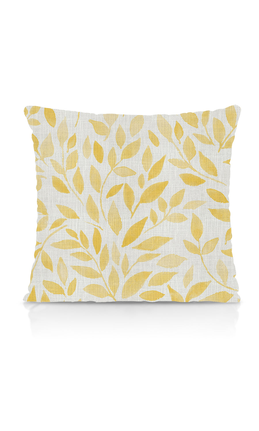 Botanical Print Home Textile Fabric Material By the Metre (White/ Yellow)