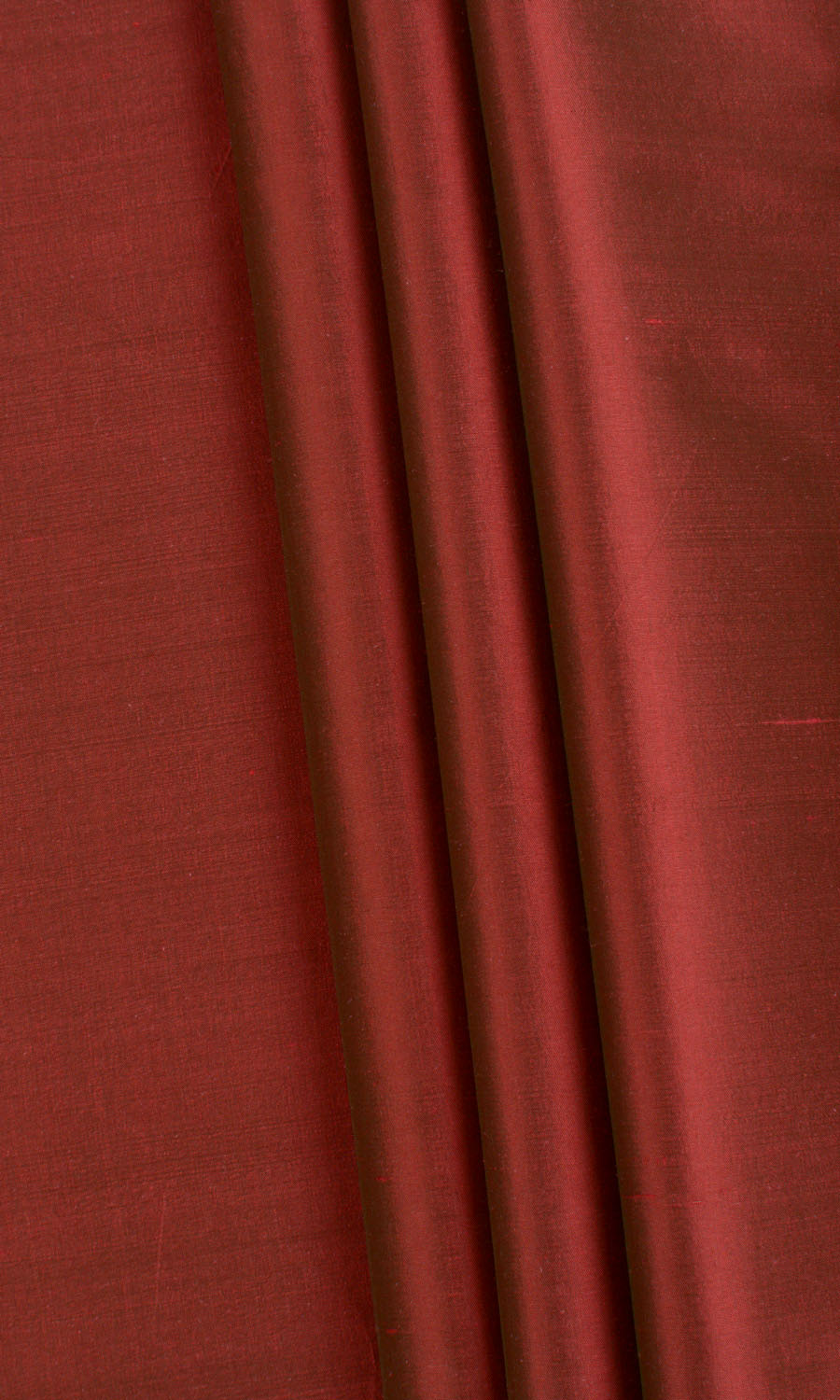 Shantung Silk Fabric Sample for Roman Blinds & Shades (Copper Red)