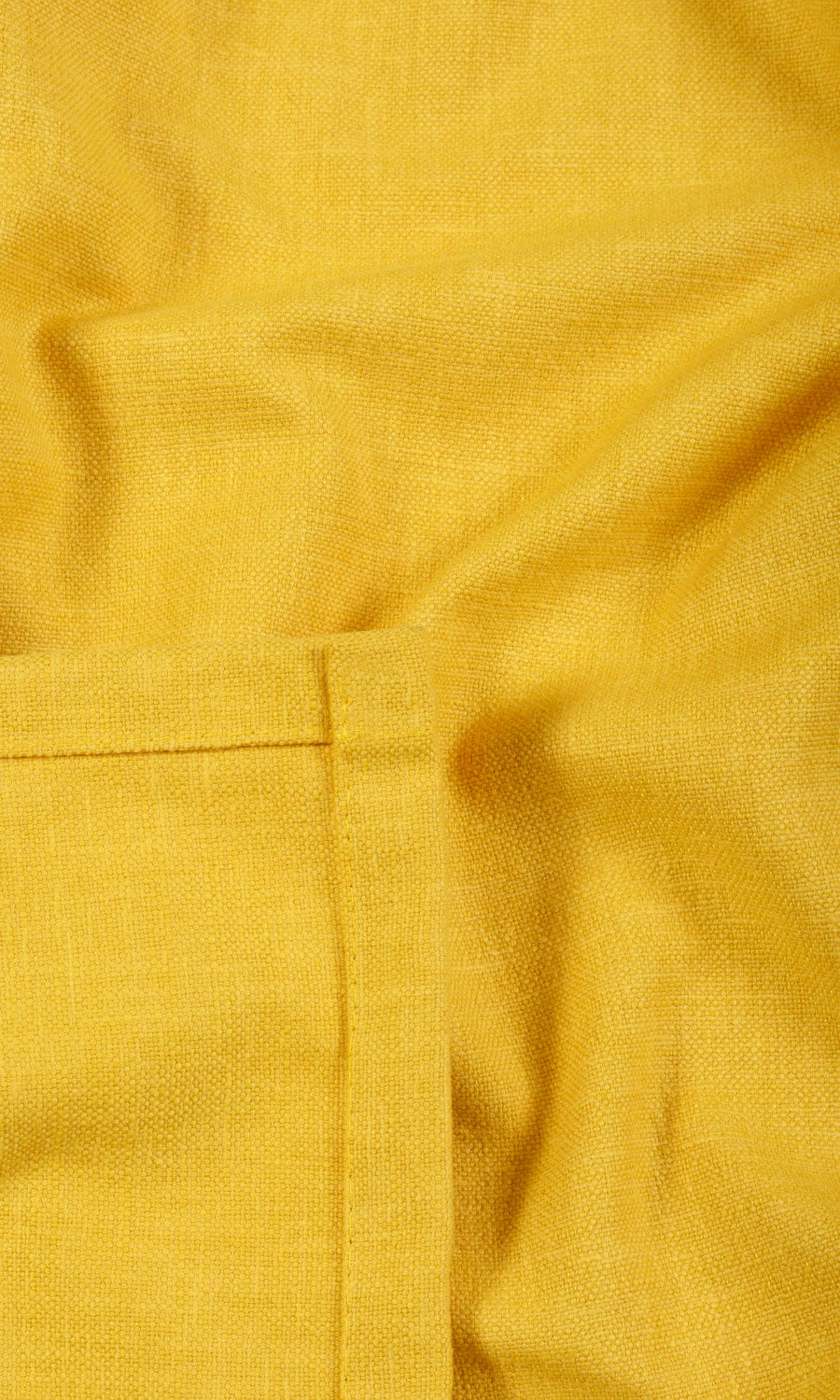 Linen Blend Window Treatments Fabric By the Yard (Yellow)