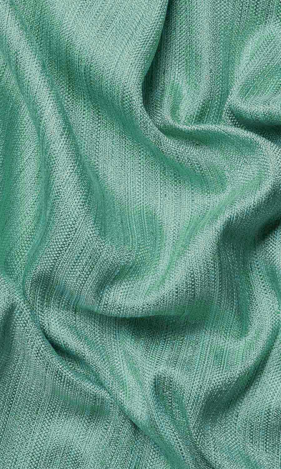 Faux Silk Window Treatments Fabric By the Yard (Mint Green)