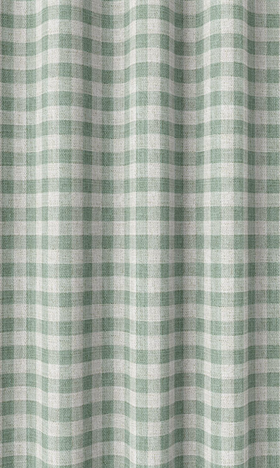 Checkered Home Décor Fabric By the Yard (Duck Egg Blue/ White)