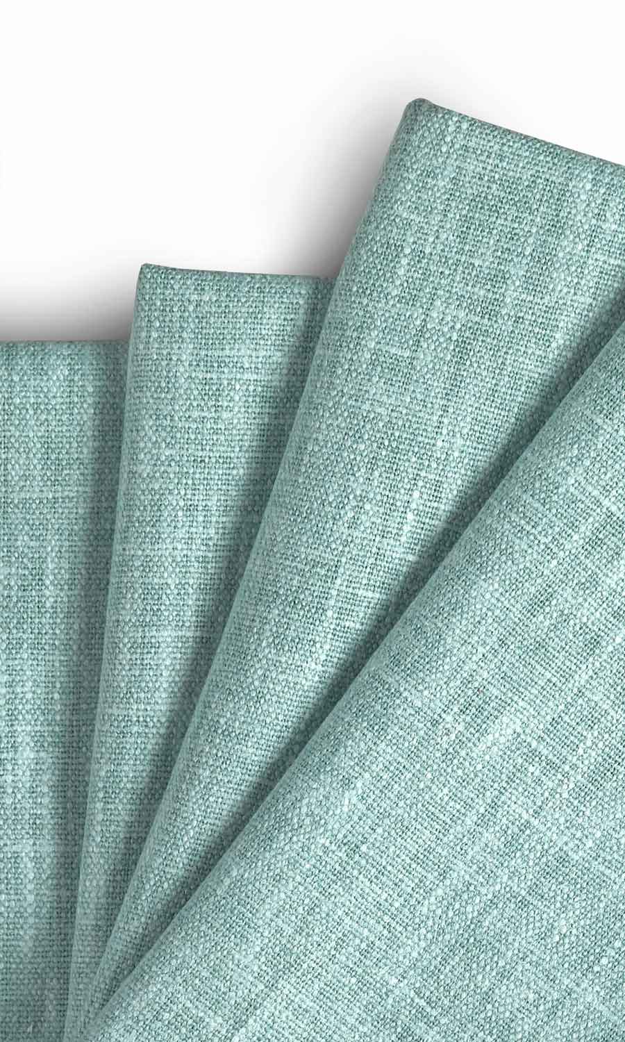 Cotton Blend Home Textile Fabric Material By the Yard (Turquoise Blue)