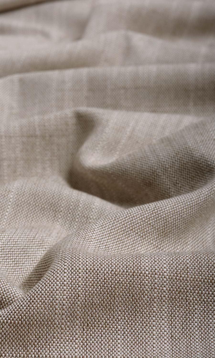 Plain Linen Texture Fabric Material By the Yard (Cedar Brown)