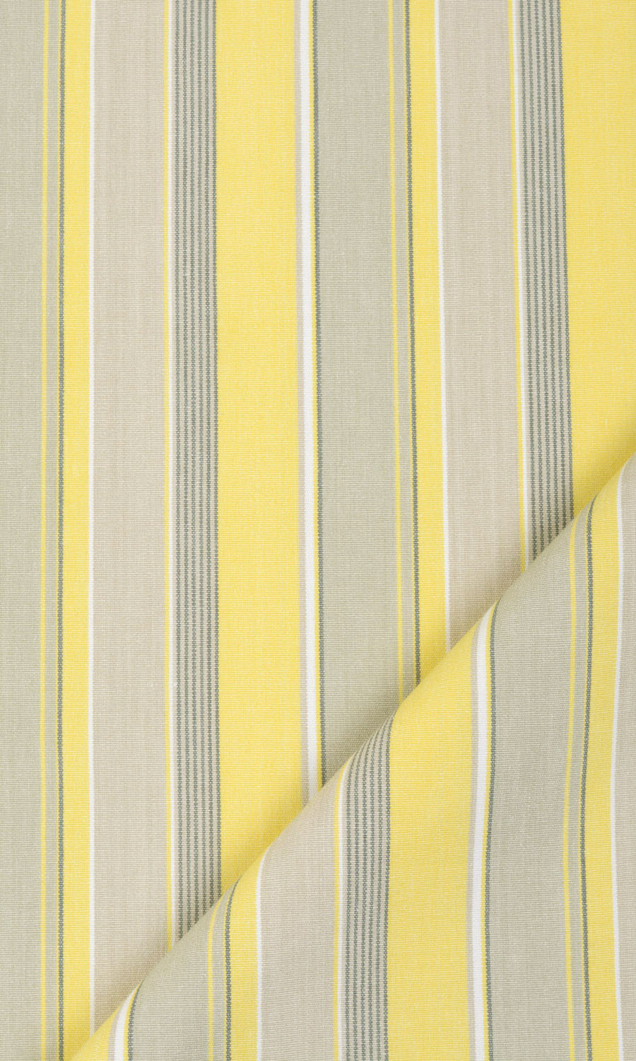 Striped  Window Treatments Fabric By the Yard (Yellow/ Gray/ White)