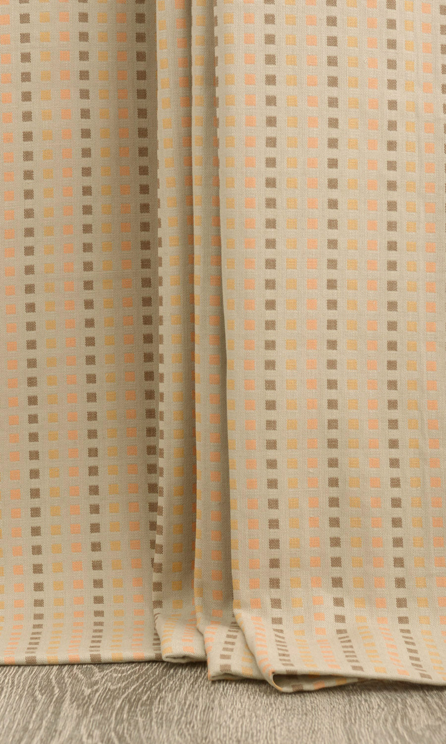 Cotton Home Textile Fabric Material Sample (Beige/ Grey)