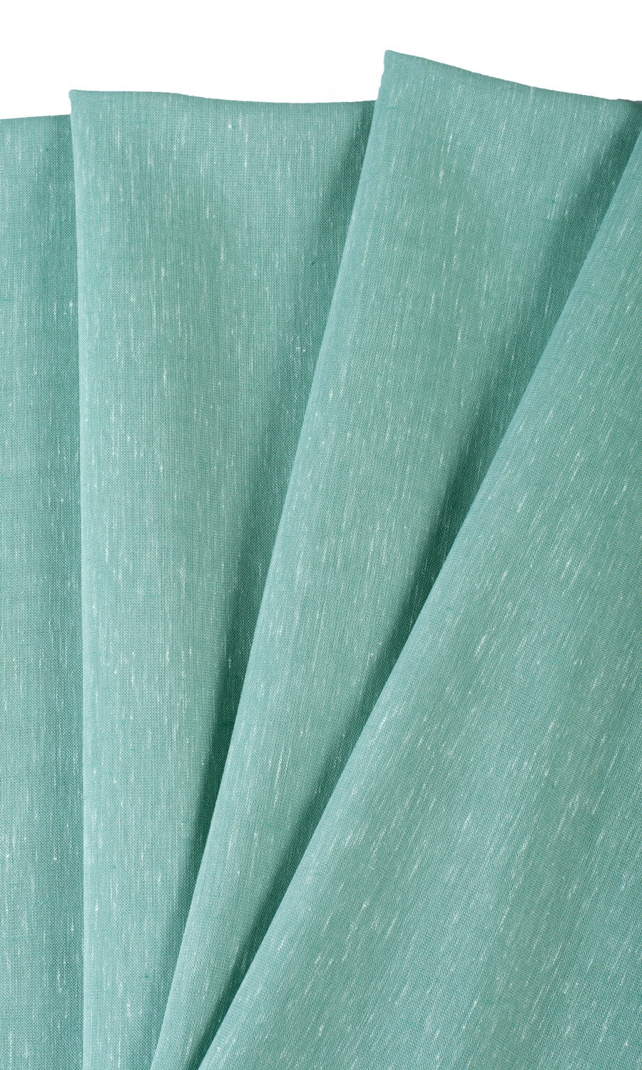 Plain Sheer Free Fabric Material Sample (Cyan Green)