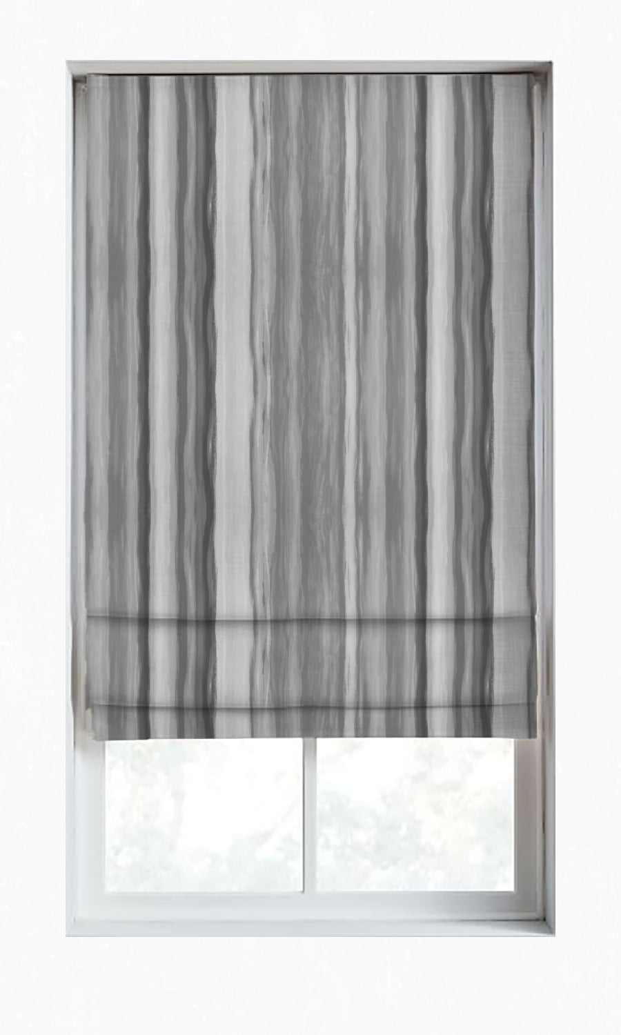 Dimout Striped Home Décor Fabric By the Yard (Grey)