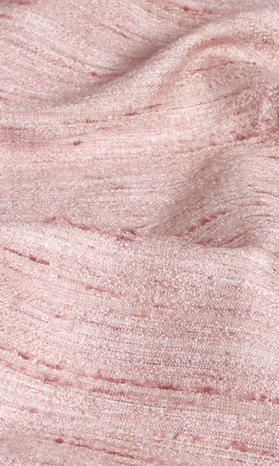 Faux Silk Textured Fabric Material By the Yard (Pastel Pink)
