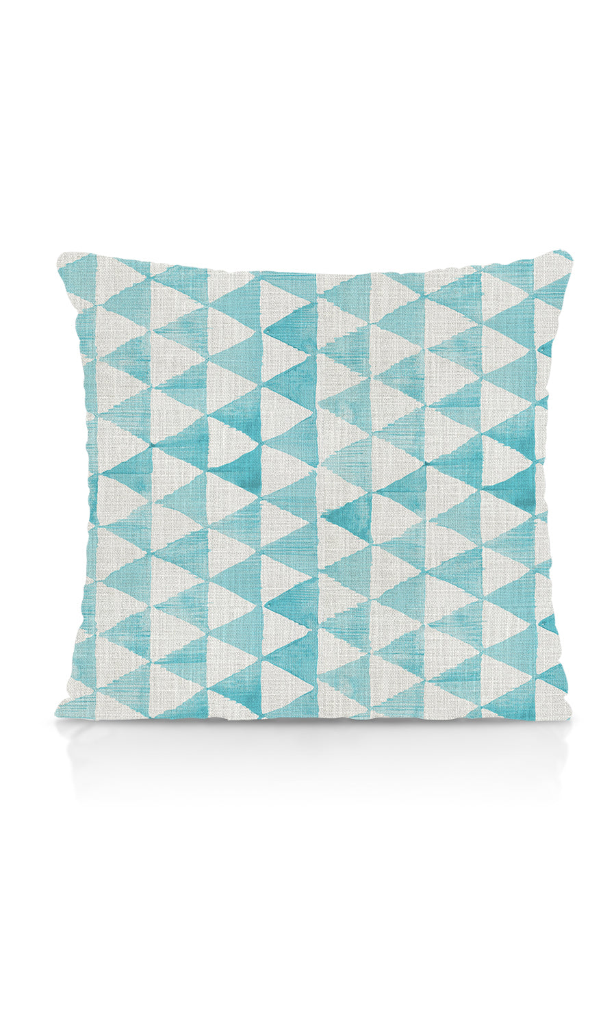 Triagonal Print Home Textile Fabric Material Sample (Eggshell White/ Blue)