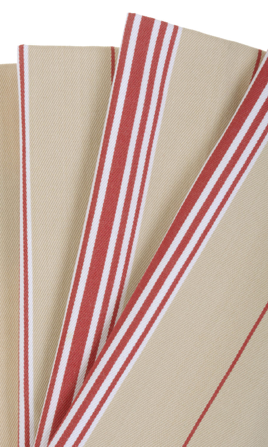 Cotton Window Treatments Fabric By the Yard (Brown/ Beige/ Red)