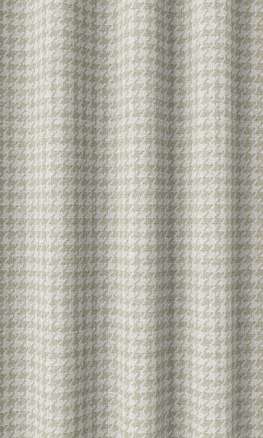 Houndstooth Print Blinds (Beige/ White)