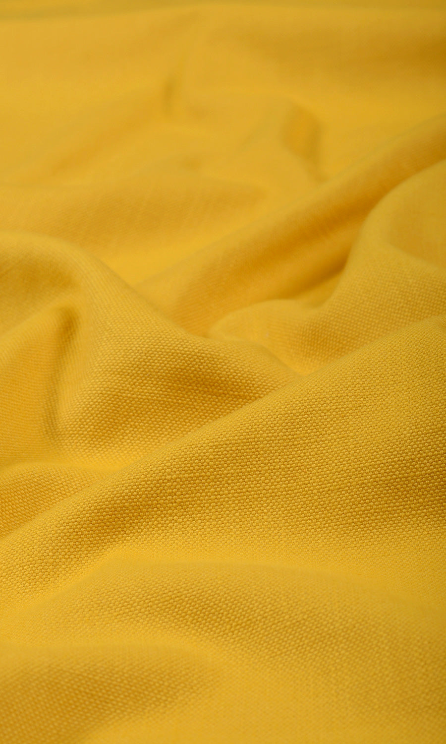 Solid Textured Home Textile Fabric Material By the Yard (Yellow)