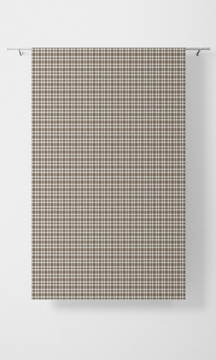 Check Patterned Fabric Material By the Metre (Cedar Brown)