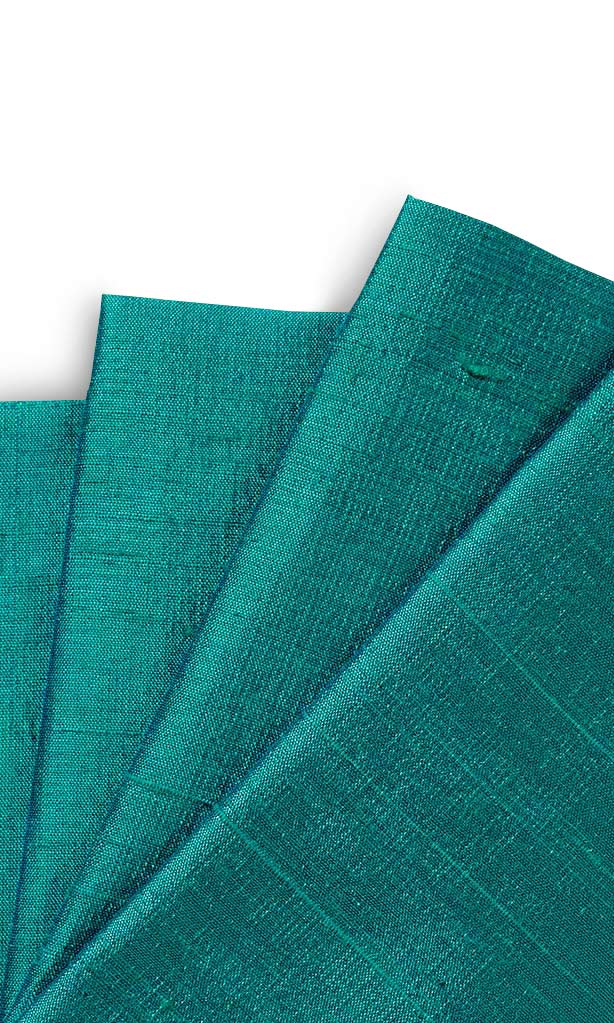 Dupioni Silk Window Treatments Fabric By the Yard (Aqua Blue)