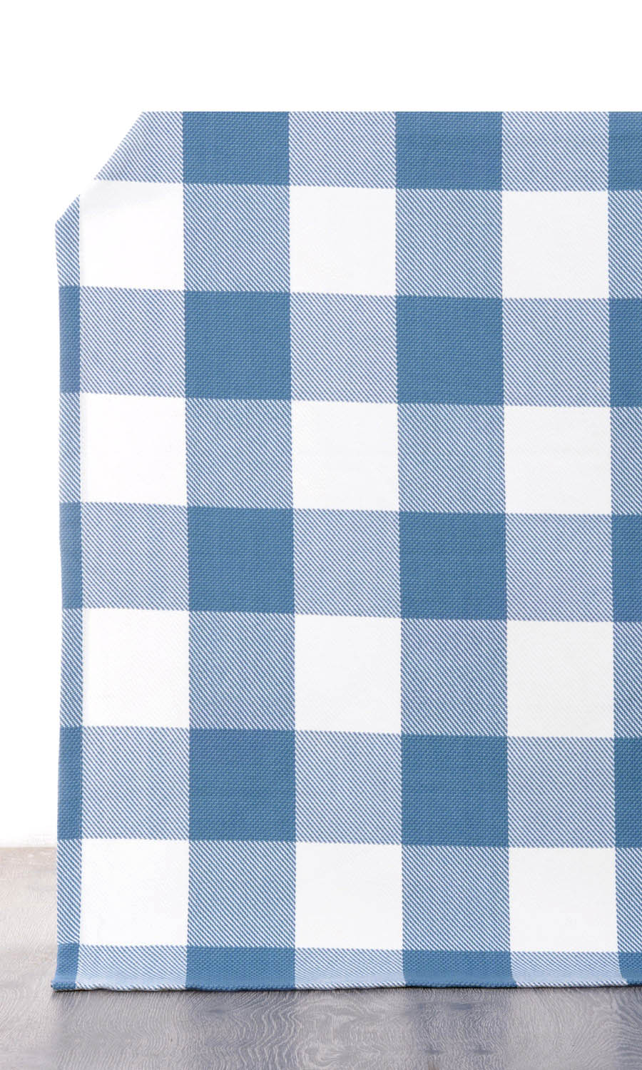 Buffalo Check Home Décor Fabric By the Yard (Indigo Blue/ White)
