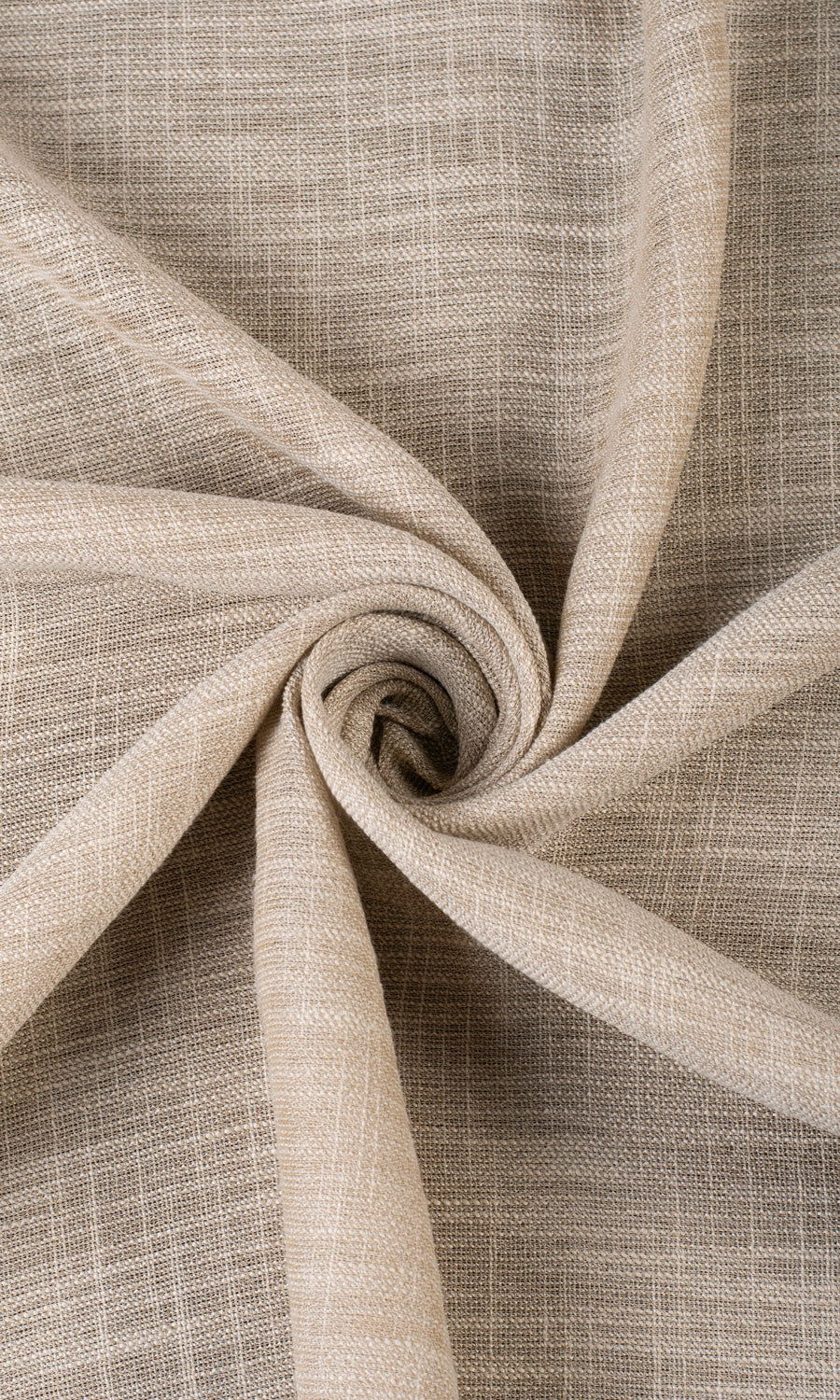 Textured Sheer Window Treatments Fabric By the Yard (Biscotti Beige)