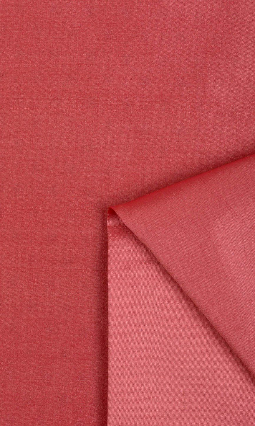 Shantung Silk Fabric Material By the Yard (Pink Punch)