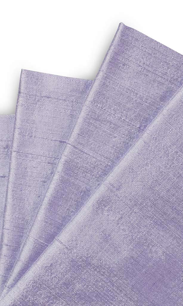 Dupioni Silk Window Treatments Fabric By the Yard (Lavender Mauve)