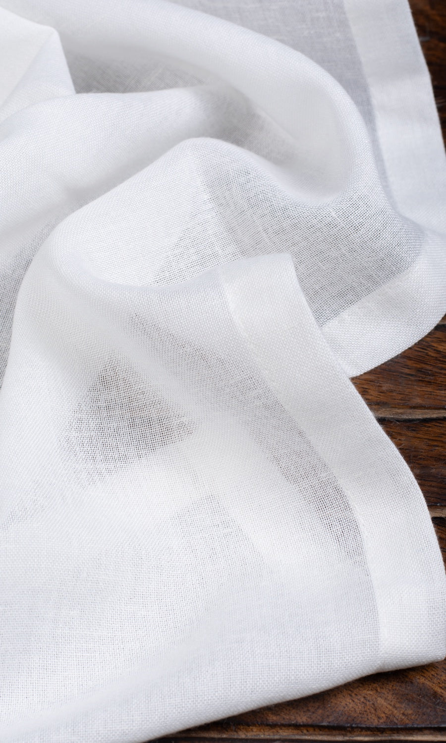 Plain Sheer Free Fabric Material Sample (White)