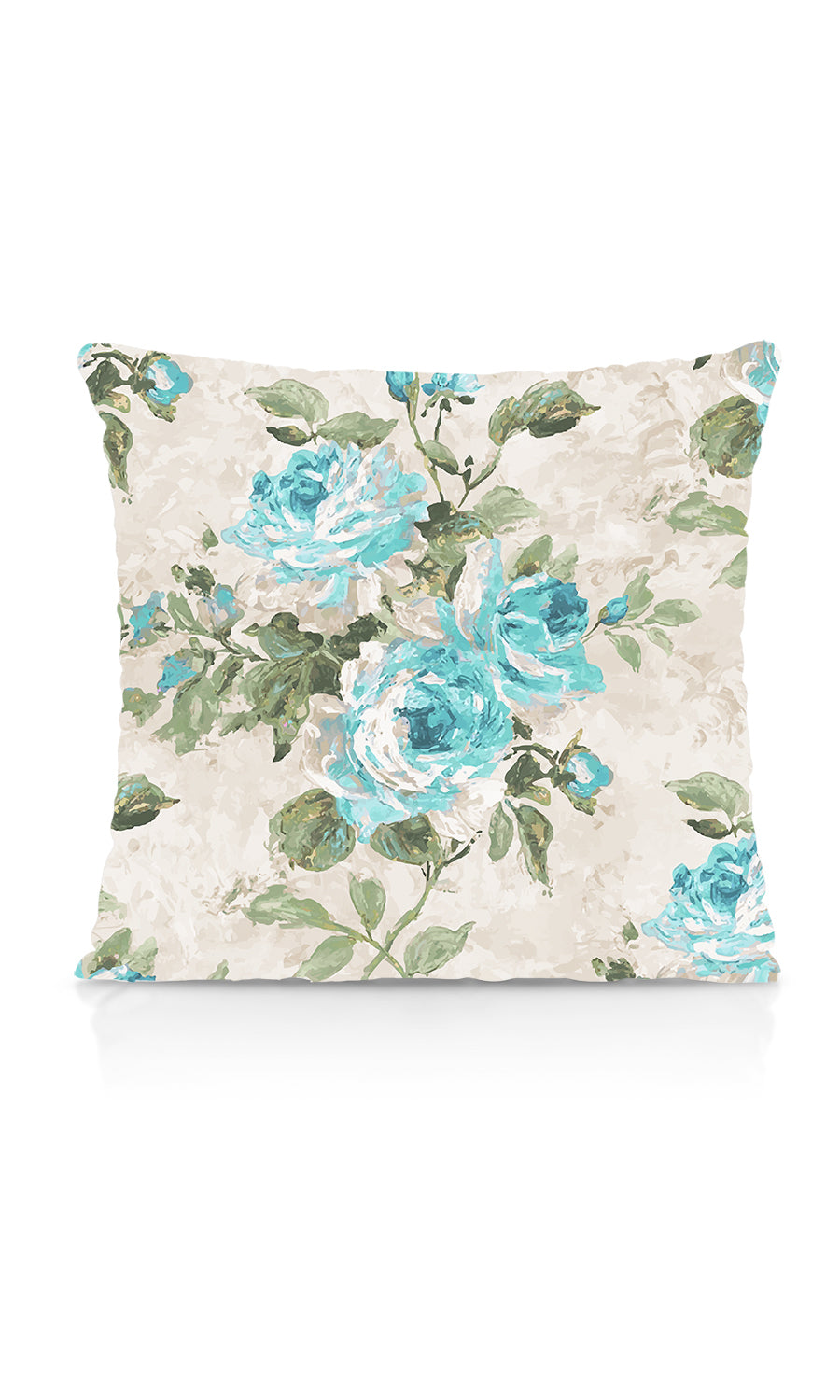 Floral Dimout Fabric Material By the Yard (Blue/ White/ Green)
