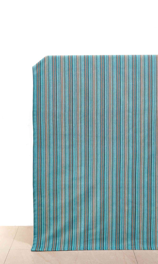 Cotton Fabric Blinds (Blue)