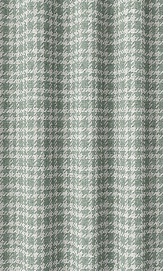 Checkered Roman Shades (Duck Egg Blue)