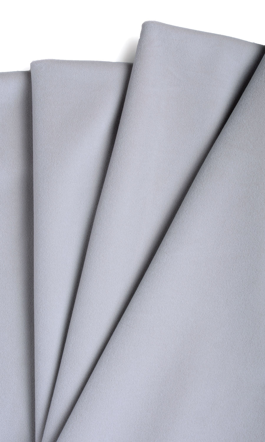 Velvet Window Treatments Fabric Sample (Steel Grey/ Blue)