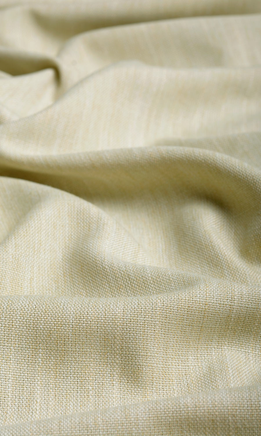 Plain Linen Texture Home Textile Fabric Material By the Yard (Pale Yellow-Green)