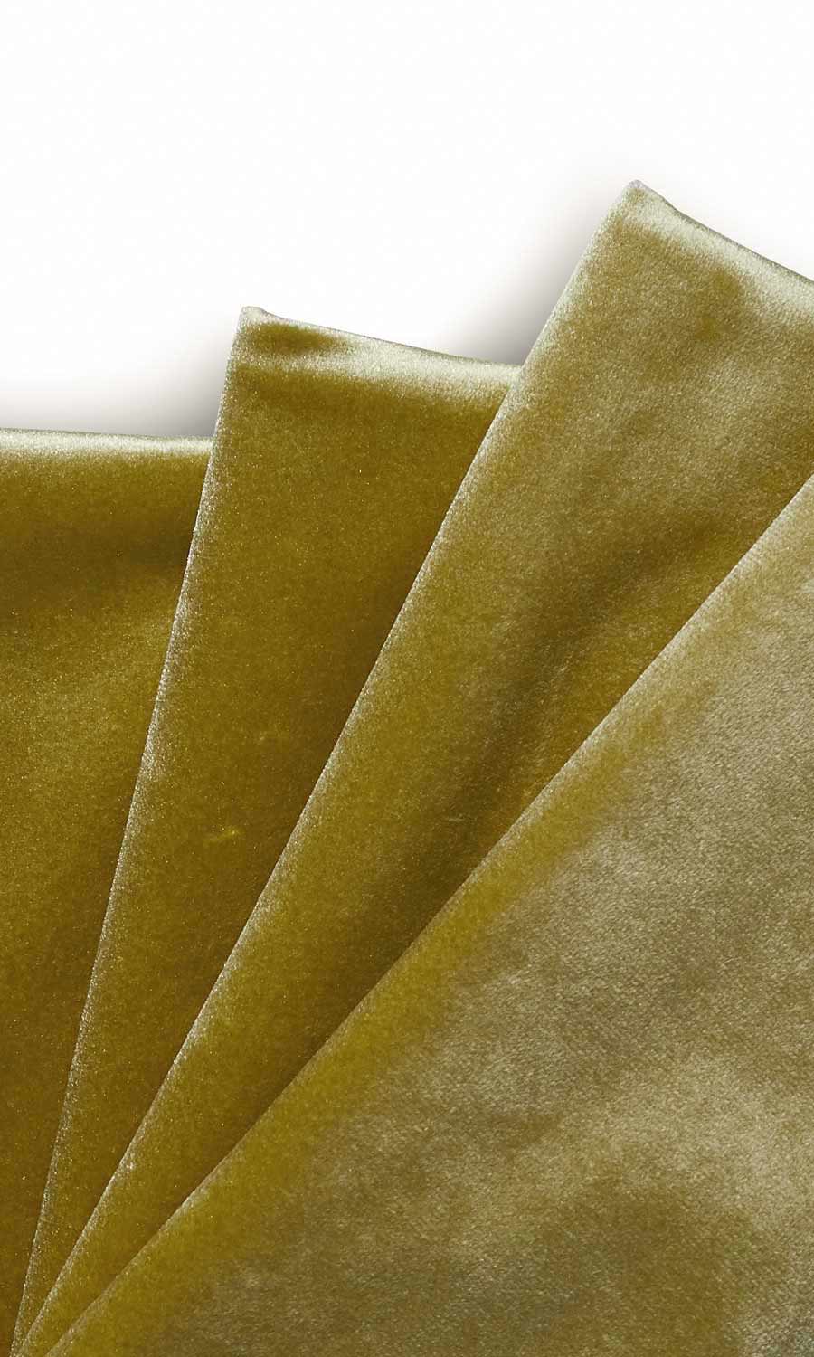 Velvet Home Textile Fabric Material By the Yard (Green)
