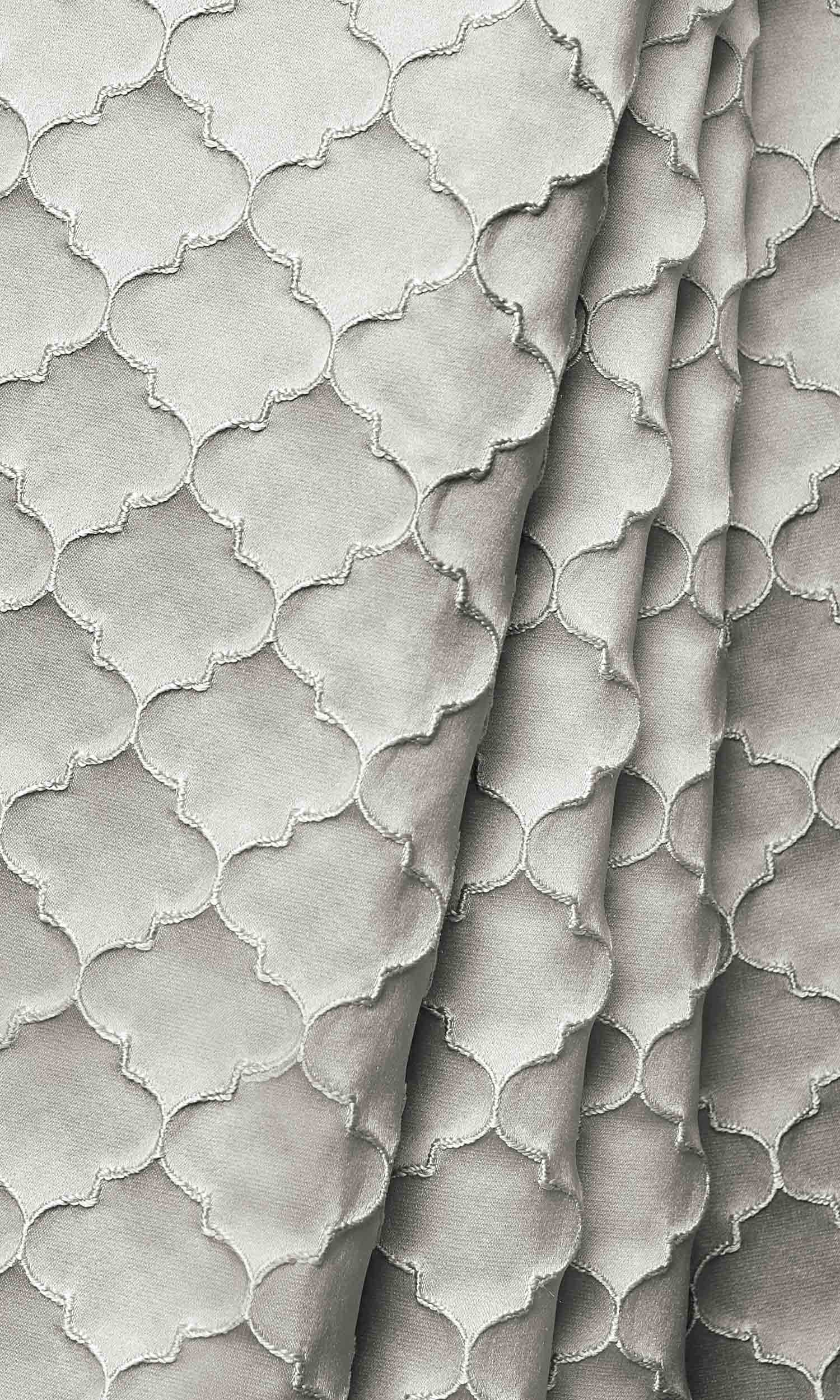Silk Blend Home Décor Fabric By the Yard (Taupe Grey)