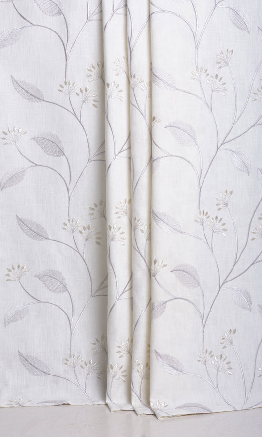 Ogee Patterned Blinds (White/ Yellow-Green)