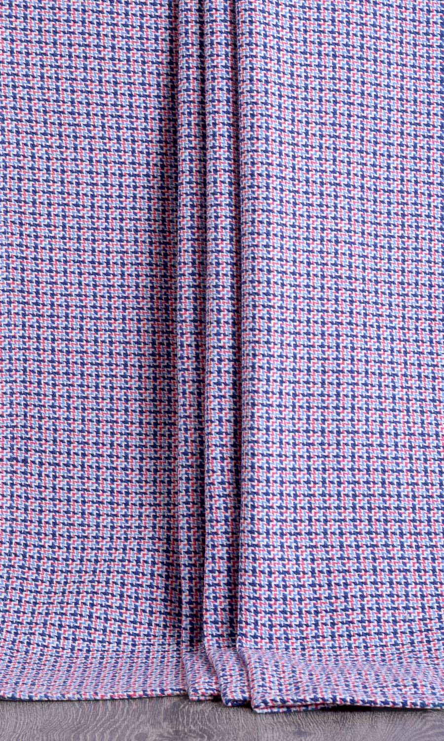 Basketweave Fabric By the Yard for Curtains & Drapes (Violet/ Purple/ Pink)