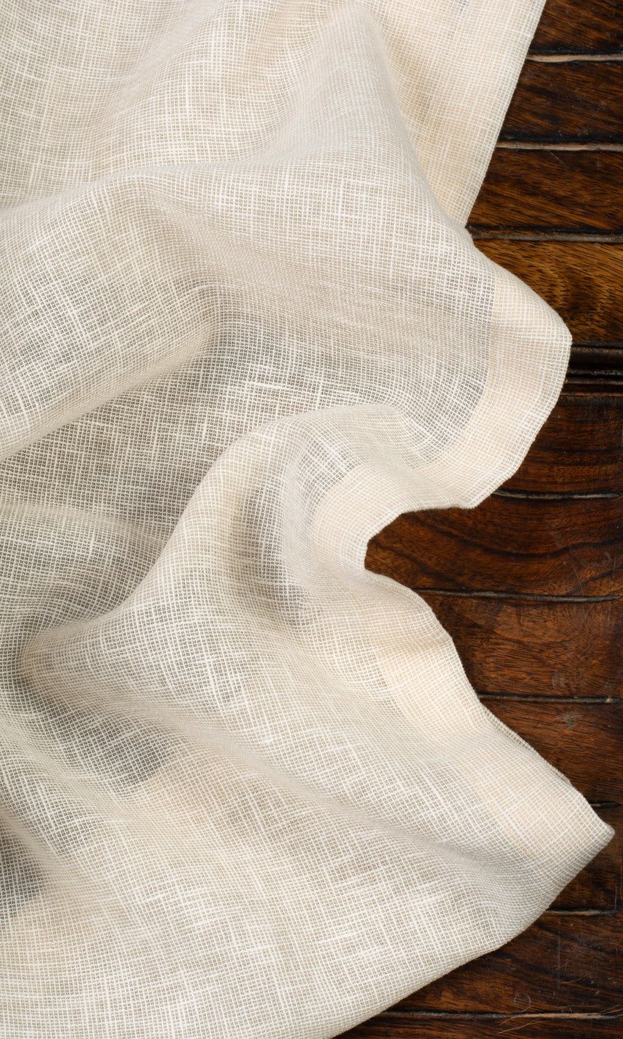 Plain Sheer Home Textile Fabric Material By the Yard (Beige)