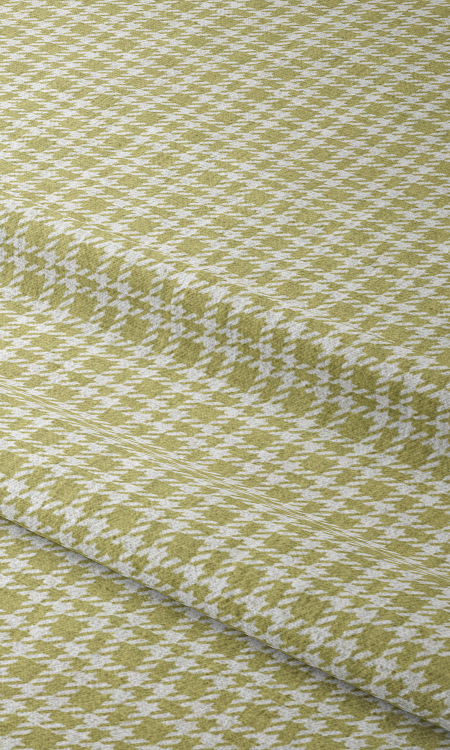 Check Print Window Treatments Fabric By the Metre (Chartreuse Green/ White)