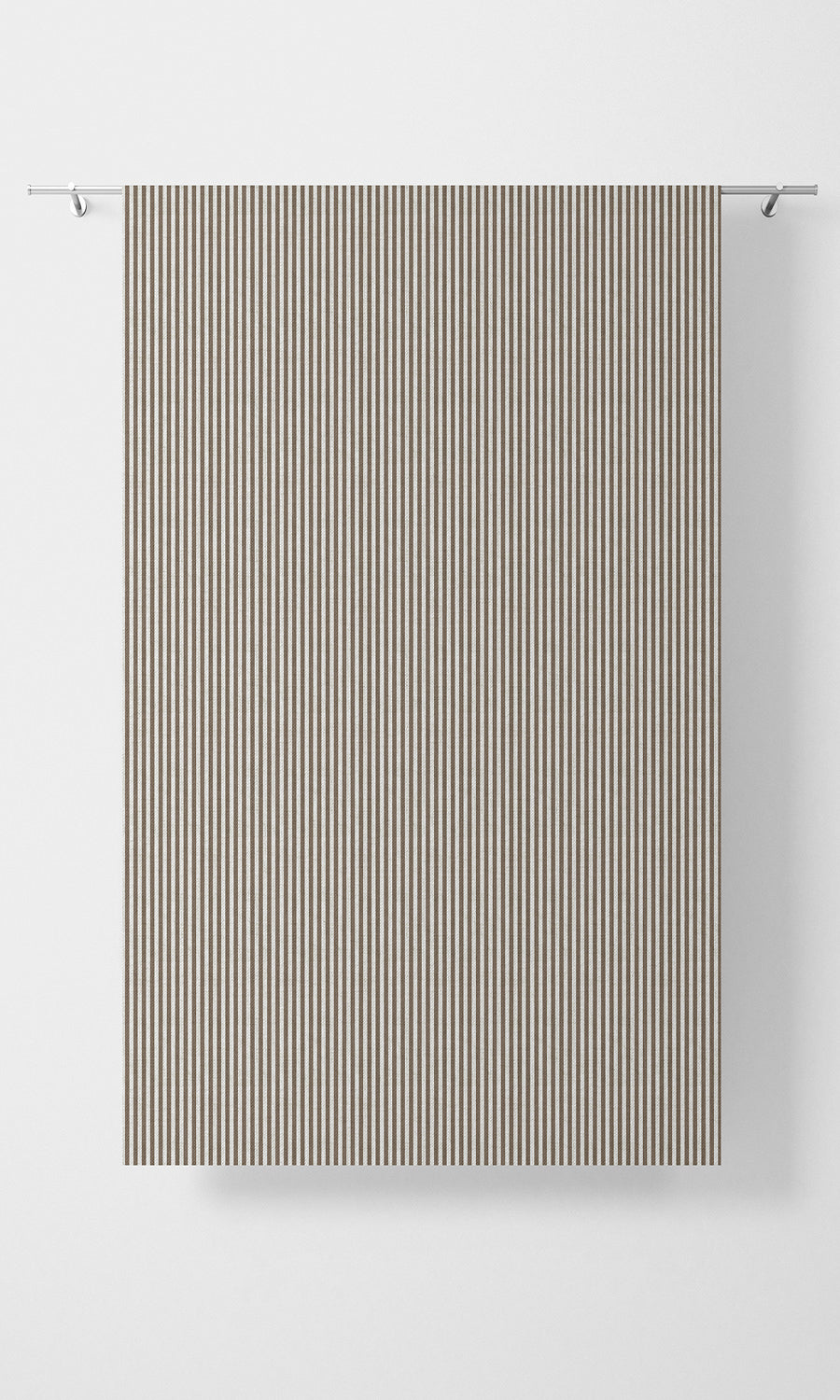 Modern Striped Print Fabric Material By the Yard (Cedar Brown)